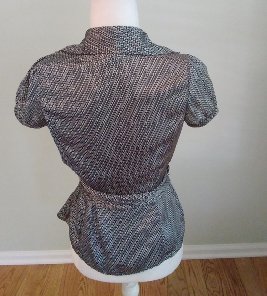 LOFT dot print wrap top - Picture 3 of 4